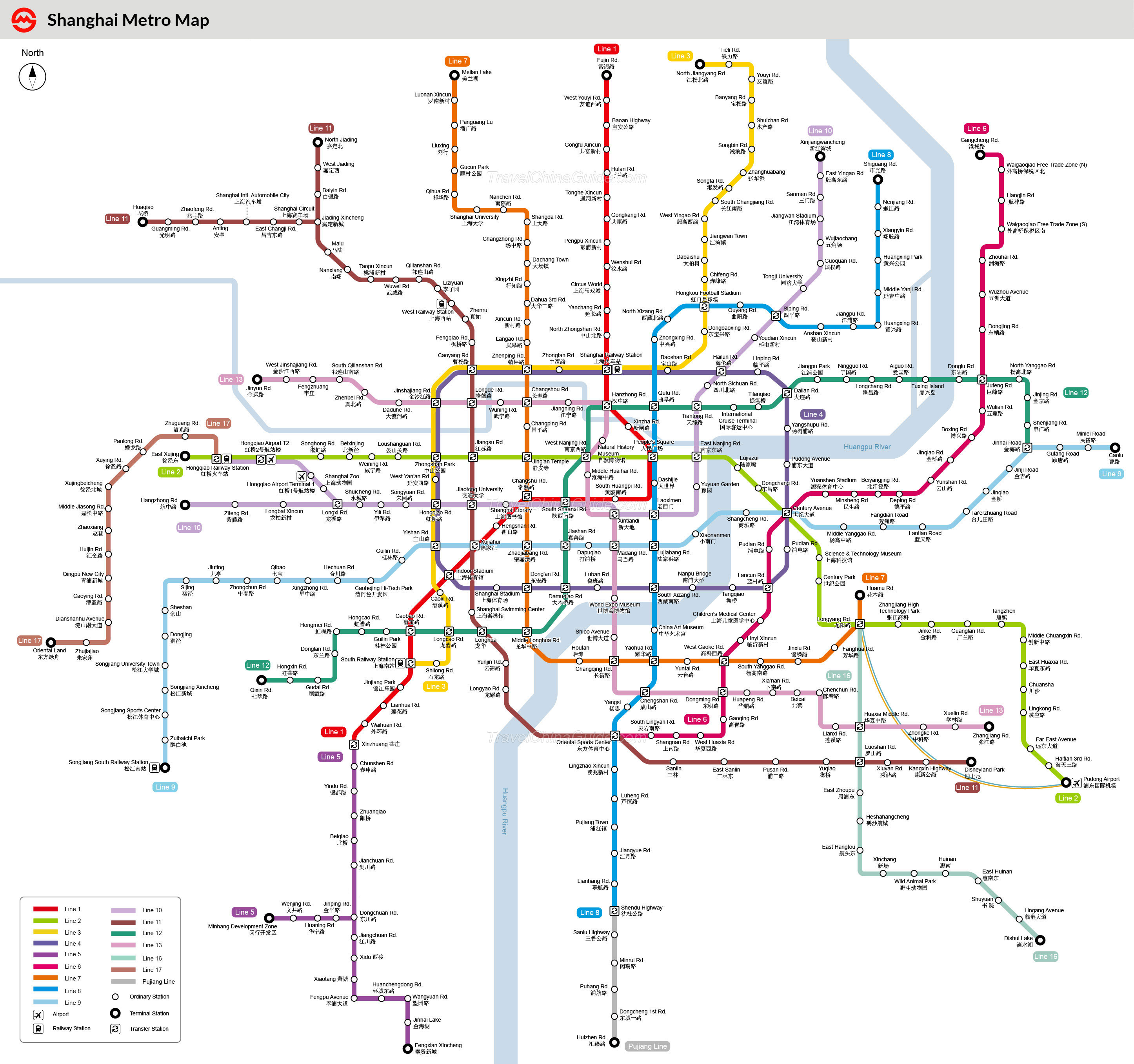 Shanghai Metro Map lifechina